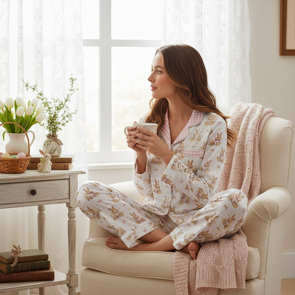 Women's satin pajamas for Spring and Summer seasons