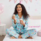 Womans birthday pajamas, cupcakes, cakes