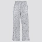 Women's Sea Shells Wide Leg Pajama Lounge Pants, Grey Womens Pajama Pants Slumberette