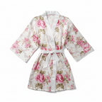 Women's Floral Roses Satin Robe | Bride, Bridesmaid