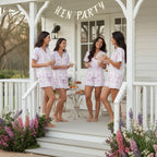Bachelorette Sleepwear, Women's Matching Bridal Bridesmaid Pajamas - Hen Party, Cute Western
