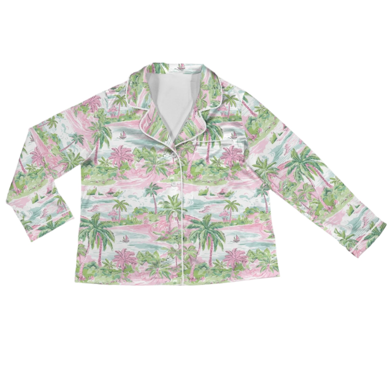 Women's Island Beach Style Silky Pajama Pants Set Women's Pajama Sets Slumberette™