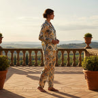 Women’s Satin Pajama Set – La Dolce Vita Italian Baroque