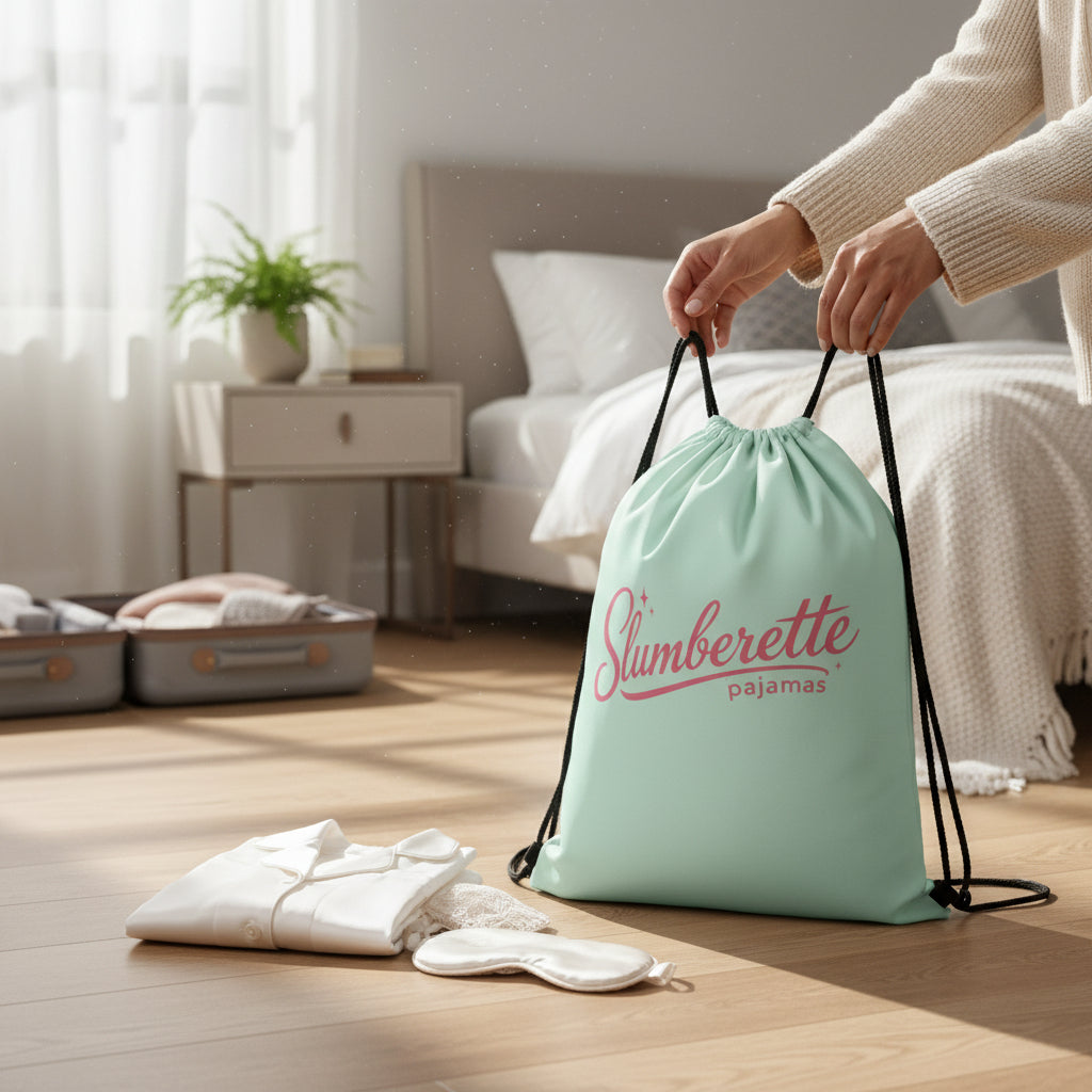 Slumberette Laundry Travel Drawstring Bag